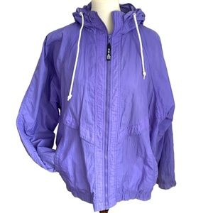 Vintage 90s Purple Olympic Team USA Hooded Windbreaker